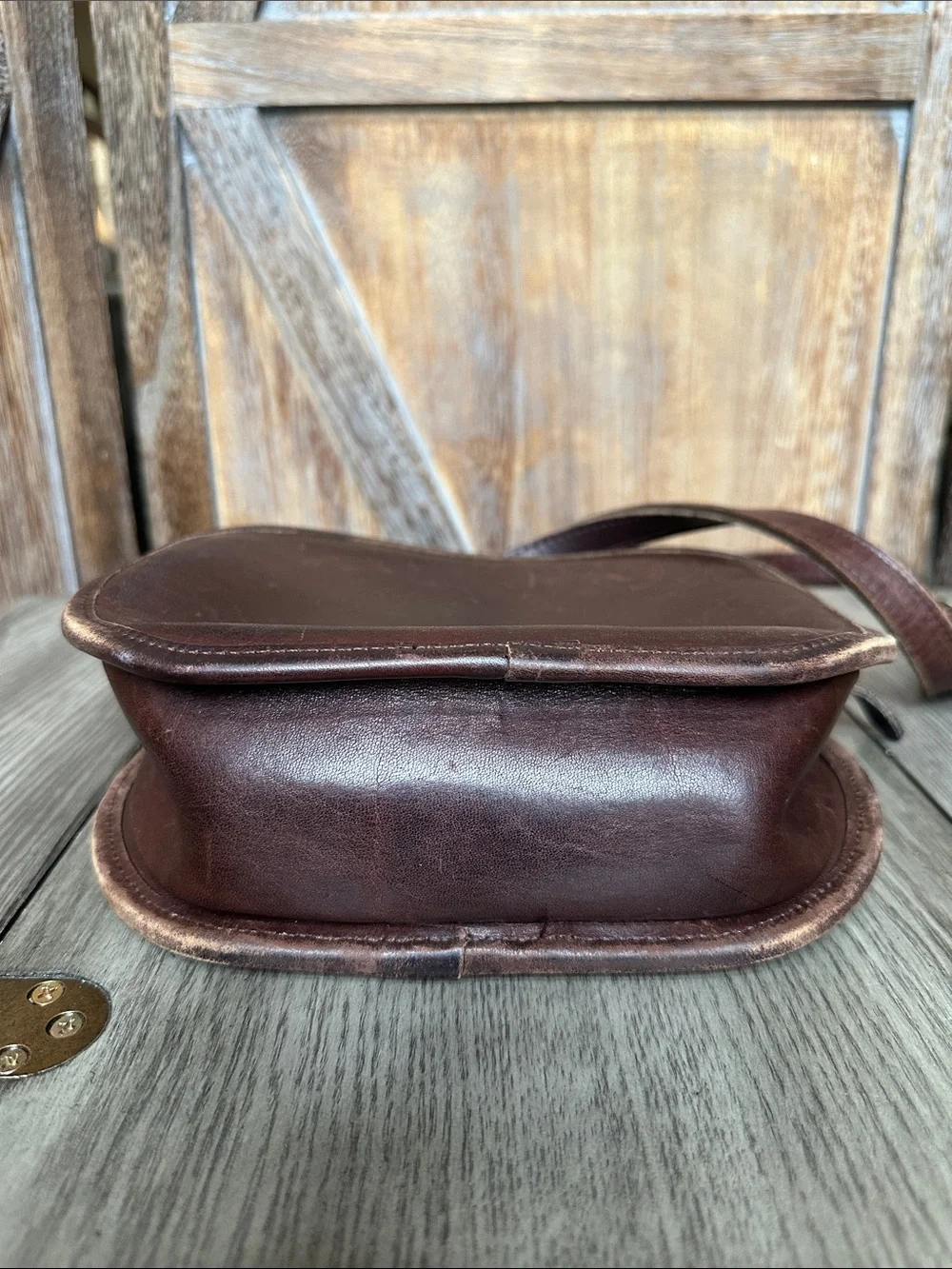Coach Vintage Chester Canteen Leather Crossbody Shoulder Bag Restoration Project
